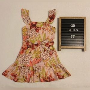 GB Girls Tropical Floral Dress 5T